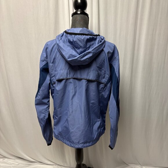 Columbia Hooded Windbreaker Womens Size XL Blue Jacket Lightweight Outdoor Wear - Picture 3 of 12